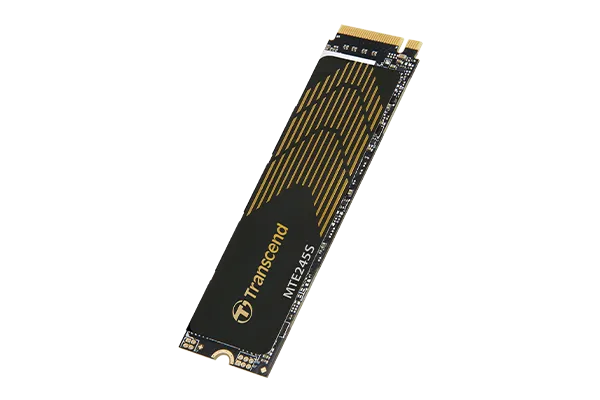 TRANSCEND 1 TB MTE245S PCI-E  GEN 4X4 M.2 NVMe 2280 SSD 3D TLC - 5300 MB/s Read 4600 MB/s Write - 600 TBW-TS1TMTE245S