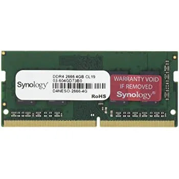 4GB DDR4 RAM Module (DDR4-2666 SO-DIMM) for: RS820RP+; RS820+; DS720+; DS420+; DS2419+; DS1819+; DVA3219; DS1618+-D4NESO-2666-4G