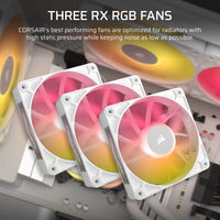 Corsair iCUE LINK TITAN 360 RX RGB Liquid CPU Cooler - White _ RX120 RGB Fans _ Fits Intel LGA 1851/1700; AMD® AM5/AM4.