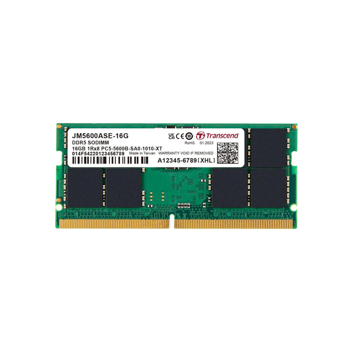 TRANSCEND JET MEMORY 16GB DDR5-5600 NOTEBOOK SO-DIMM 1RX8 CL46 Transcend