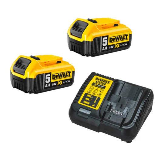 DeWalt 18V XR Hammer Drill + Impact Driver Twin Kit 2x5.0Ah DWCOMBO27