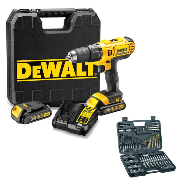 DeWalt 18V Hammer Drill & Bit Set - DCD776S2A-ZA