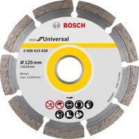 Bosch: Diamond discs  - ECO for Universal 125 x 22,25 - Segmented -  SKU: 2608615028