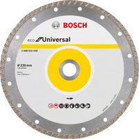 Bosch: Diamond discs  - ECO for Universal Turbo 230 x 22,25 - Continuous Rim -  SKU: 2608615039