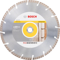 Bosch 300mm Universal Diamond Blade: Segmented Cutting Disc for Concrete, Stone & Masonry