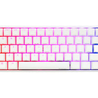Ducky Keyboard One 2 Pro 60% Mechanical Keyboard; RGB; PBT Double Shot Keycaps - White- Cherry Silver. Aerocool