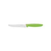 Tramontina Fruit/Utility Knife - 5 inch Green Handle. Smooth Blade Kitchen Knife for Peel, Slice Fruit & Veg