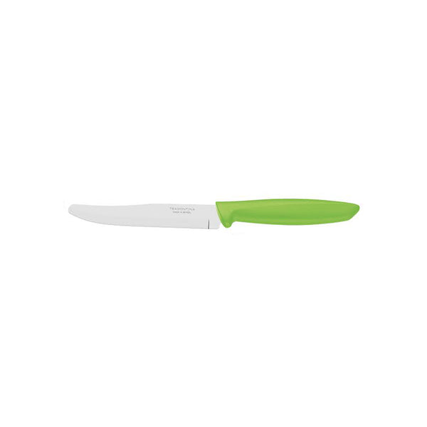 Tramontina Fruit/Utility Knife - 5 inch Green Handle. Smooth Blade Kitchen Knife for Peel, Slice Fruit & Veg