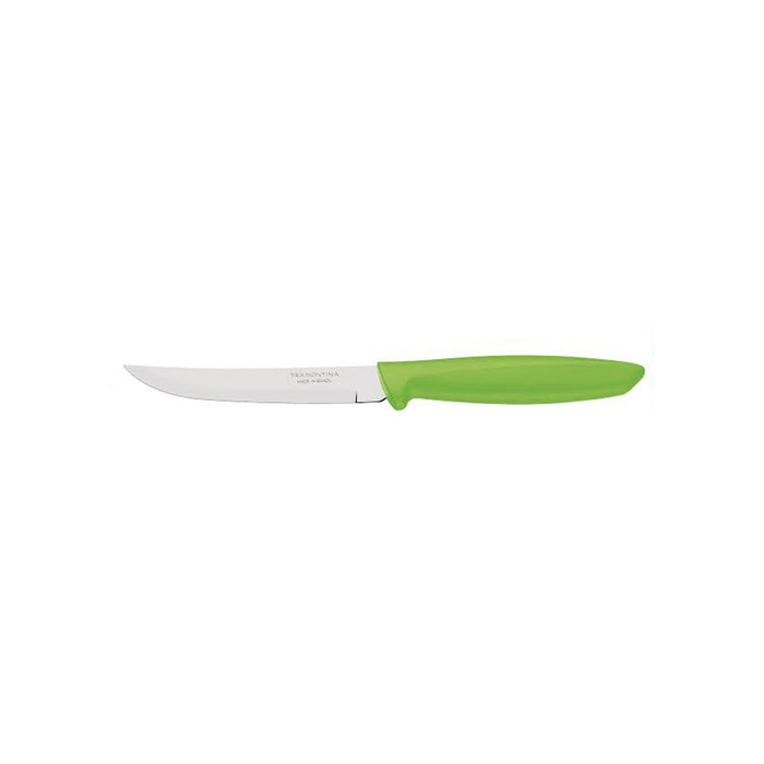 Tramontina 5 inch Utility Knife Green Handle | Stainless Steel Kitchen Knife