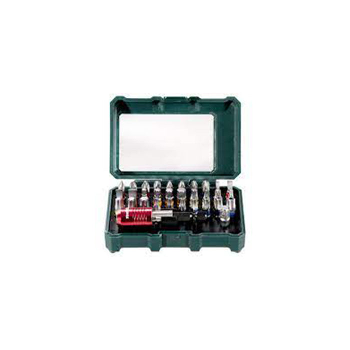 METABO 32-Piece Bit Set: Quick Change, Adapter, Holder. Drill Bits, Driver Bit Box