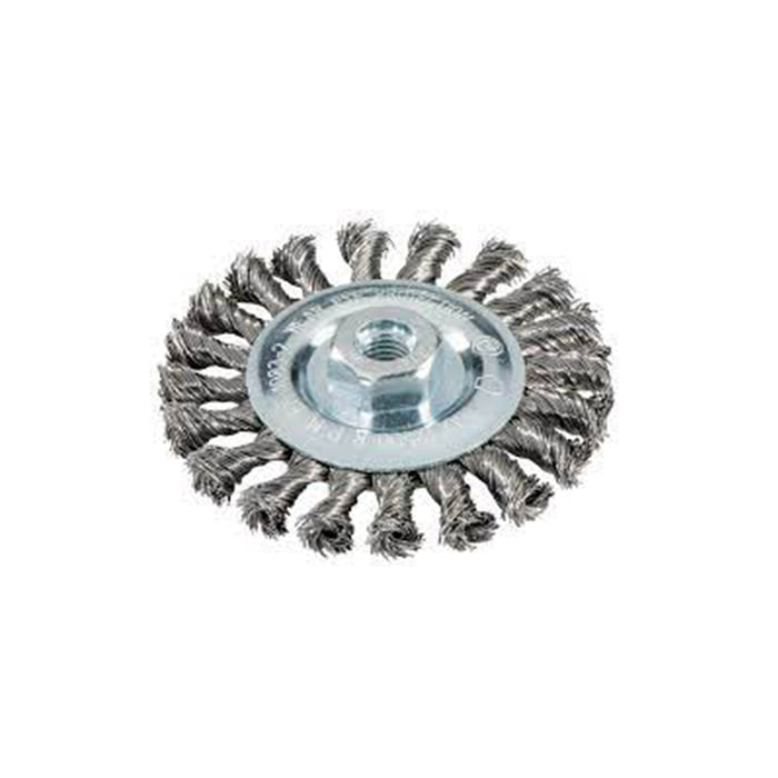 Metabo Wire Wheel Brush - Steel Twisted, Metalworking, Rust Removal, 115mm M14