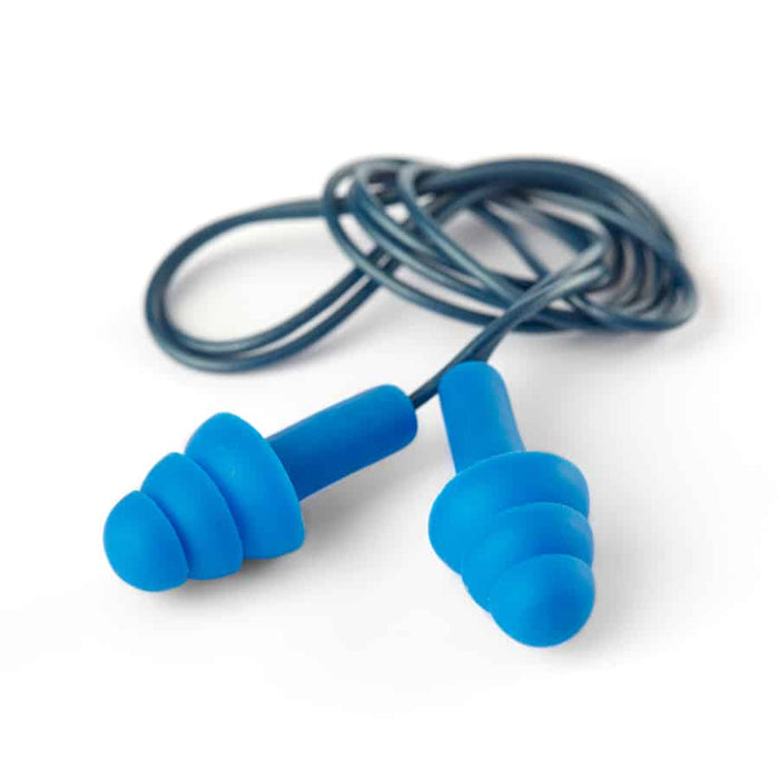 DROMEX EARPLUG RUBBER CORDED BLUE  DR-090CDET
