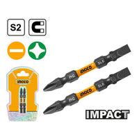 INGCO Impact Screwdriver Bit Set, PH2 SL6 Double Ended, 2 Piece. S2 Steel Bits. Shop INGCO bits at chavda.com!