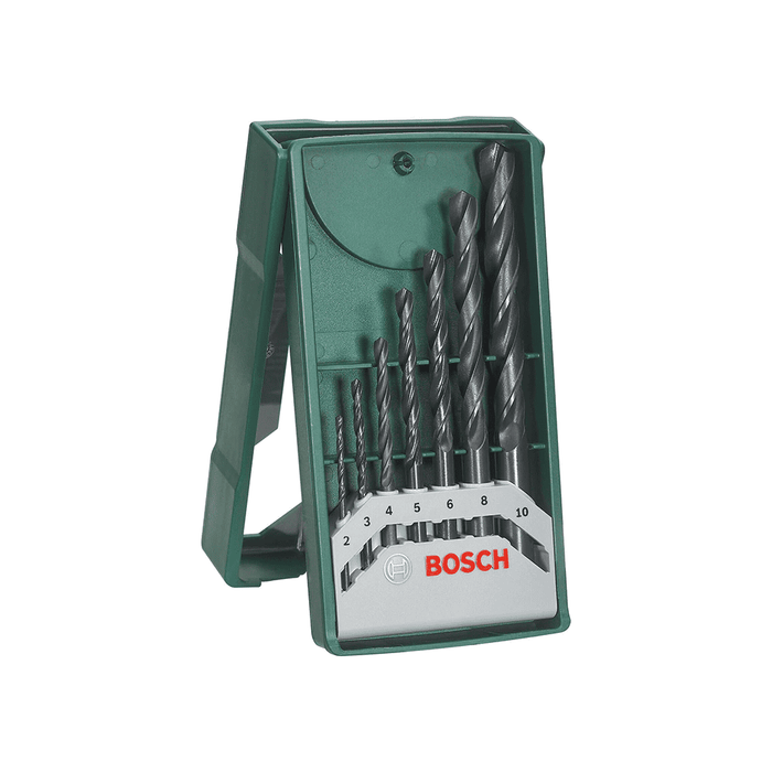 Bosch Metal Drill Bit Set - 7 Piece (2mm-10mm) - HSS X-Line - Drill Bits for Metal