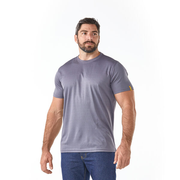 DROMEX SHIRT TEE Q/DRY GREY [2XL]  DW-TECH-TGY-2XL