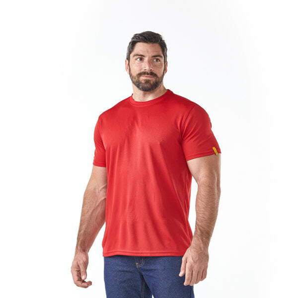 DROMEX SHIRT TEE Q/DRY RED [S]  DW-TECH-TRD-S