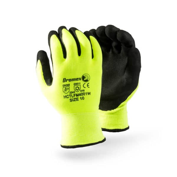 DROMEX GLOVE MIIZU HIVIZ P/COATED THERMAL [09]  MIIZULFM4001W-9