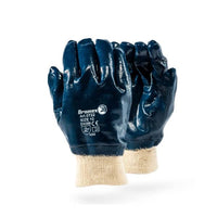 DROMEX GLOVE NITRILE BLUE FULL/COATED [10]  0722/10