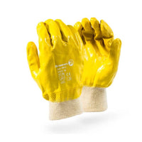 DROMEX GLOVE NITRILE YEL FULL/COATED [10]  0921/10
