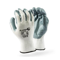 DROMEX GLOVE NITROLITE P/COATED WHT & GREY [09]  NITROLITE-9