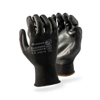 DROMEX GLOVE PU P/COATED BLACK MAX [08]  PU2001B/8