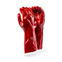 DROMEX GLOVE PVC RED E/LENTH  GPVC/35