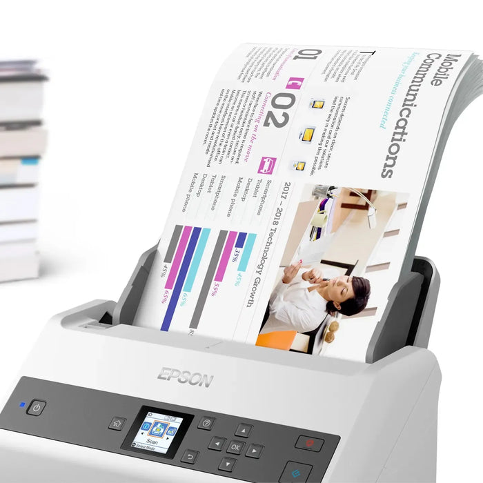 Epson DS-970 High-volume Sheetfeed scanner; High-speed scanning - 100-page ADF and 85ppm-B11B251401BA