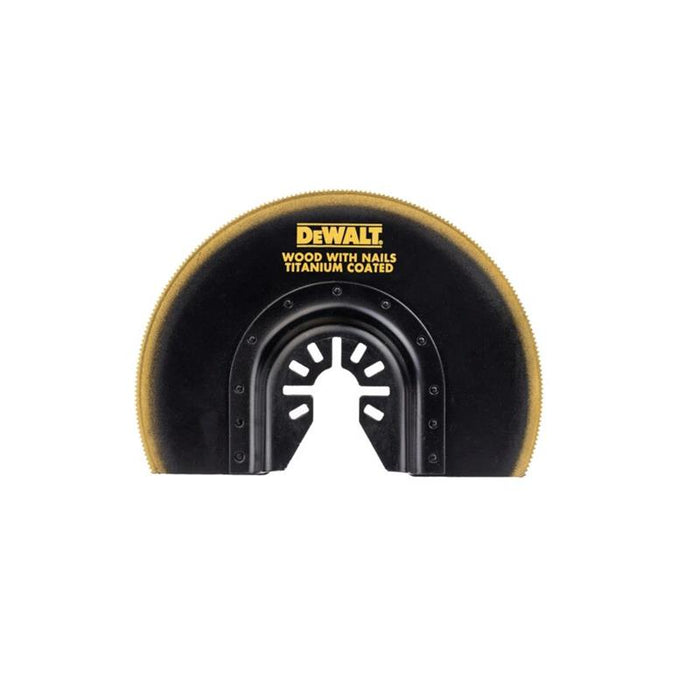 DeWalt Titanium Semi-Circle Flush Saw Blade For Multi-Tool 100Mm - DT20711-QZ