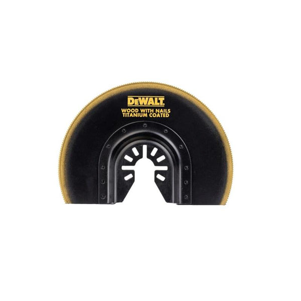 DeWalt Titanium Semi-Circle Flush Saw Blade For Multi-Tool 100Mm - DT20711-QZ