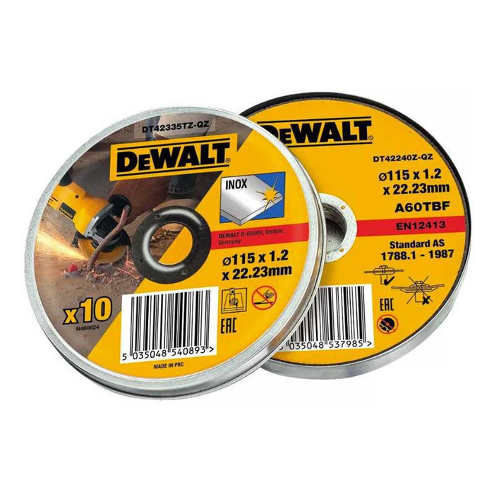DeWalt Cutting Disc 115Mm Metal / Inox (10 Pack) - DT42335TZ-QZ