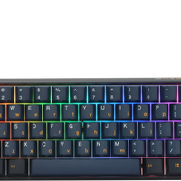 Ducky Keyboard One 3 Pro 60% Mechanical Keyboard; RGB; PBT Tripple Shot Keycaps  - Cherry MX2A Speed Silver. Aerocool
