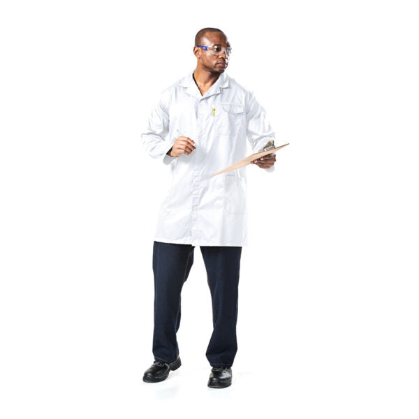 DROMEX DUST COAT P/COTT WHT [3XL]  DW-8020WH-DC3XL