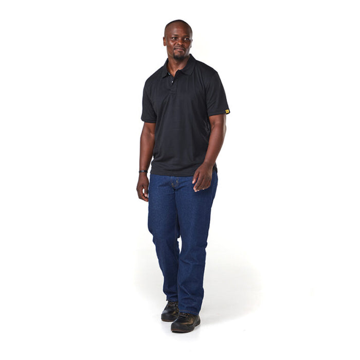 DROMEX SHIRT GOLF Q/DRY BLACK [M]  DW-TECH-GBL-M