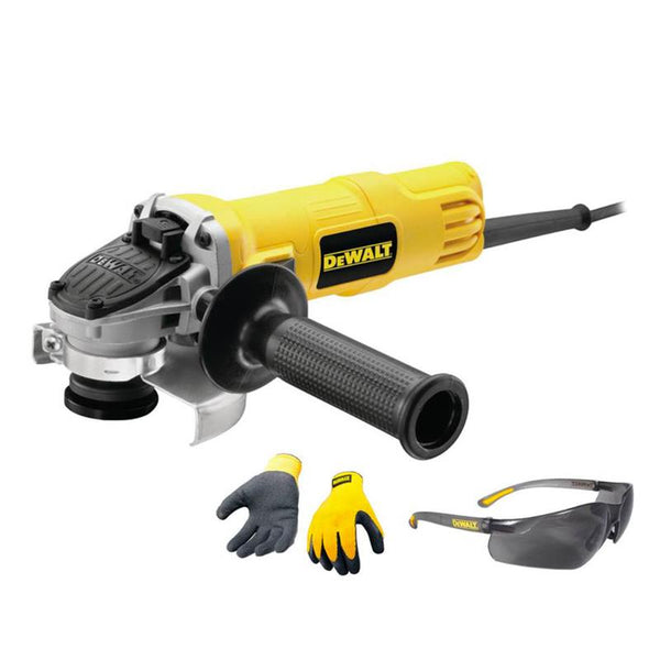 DeWalt Angle Grinder 115Mm 800W With Free Glasses And Gloves - DWE4050G-ZA