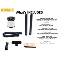 DeWalt Portable 15L Wet Dry Vacuum Cleaner - DXV15T