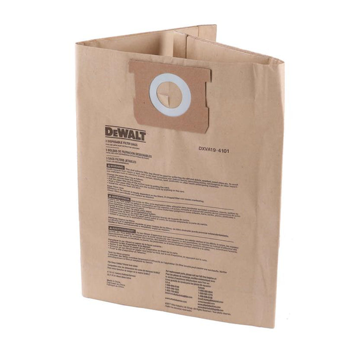 DeWalt Standard Dust Bag For 23 - 38L Wet Dry Vacuum - DXVA19-4201