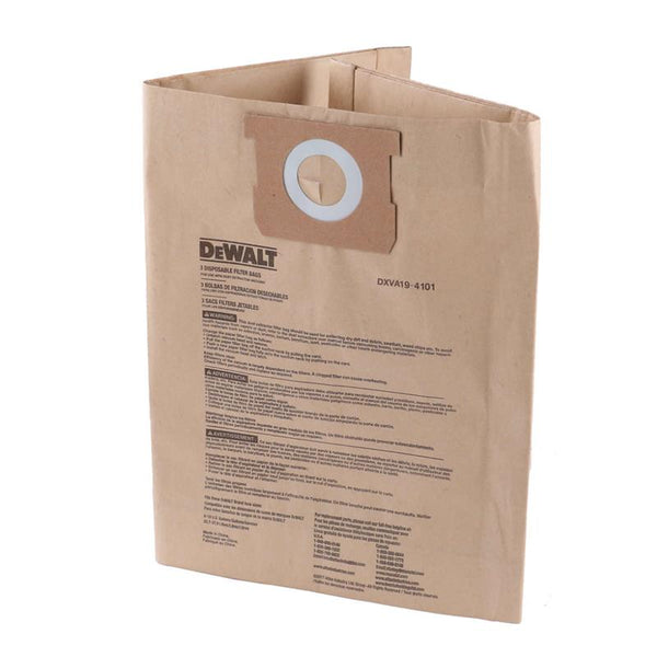 DeWalt Standard Dust Bag For 23 - 38L Wet Dry Vacuum - DXVA19-4201