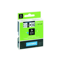 HellermannTyton : Dymo Label Tape 12mm  on White - (DYT12BKWT)