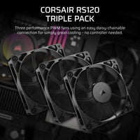 Corsair RS120 120mm PWM Fans Triple Pack Corsair