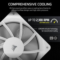 Corsair RS120 120mm PWM Fan – White