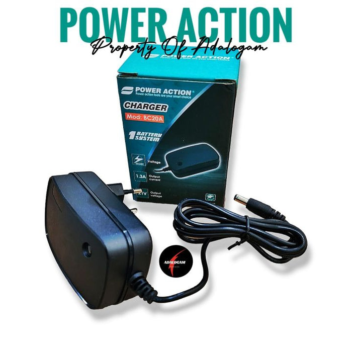 POWER ACTION BC20A Battery Charger  21V 1.3A