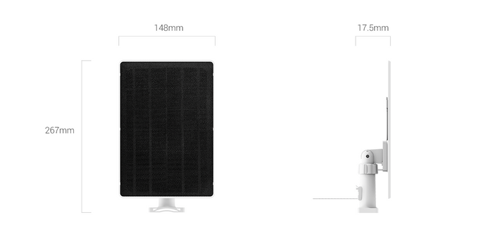 EZVIZ 8W Solar Panel USB Type-C