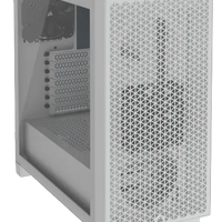 3000D AIRFLOW White Mid-Tower PC Case; 2x 3.5'' |  2x 2.5'' Drive Bays; Up to 360mm Radiator compatible; 2x 120mm fan incl