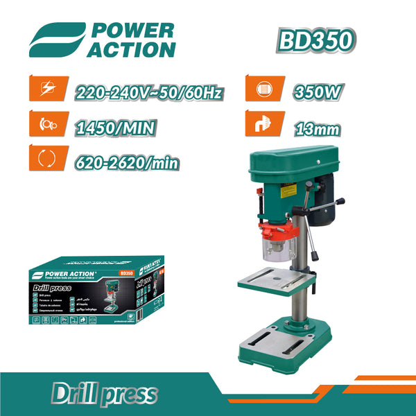 BD350 Power Action 350W Table Bench Drill