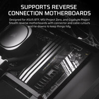 FRAME 4000D RS ARGB Black Mid-Tower PC Case; 2x 3.5'' |  2x 2.5'' Drive Bays; Up to 360mm Radiator; 3x RS ARGB PWM Fans;