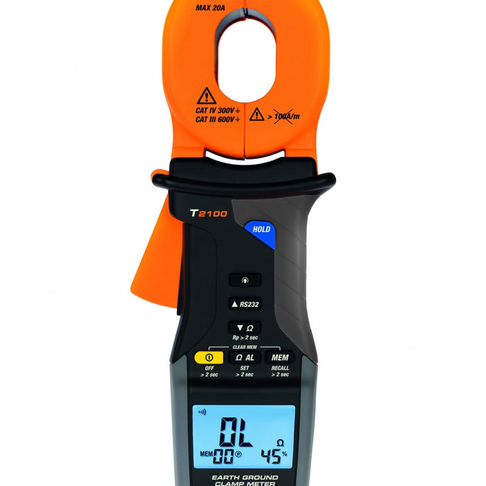 HellermannTyton : Earth Ground Clamp Meter wRS232 - (T2100)