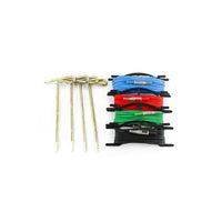 HellermannTyton : Earthing Kit with 4 Rods and L Black Red Green Blue - KITTERNE
