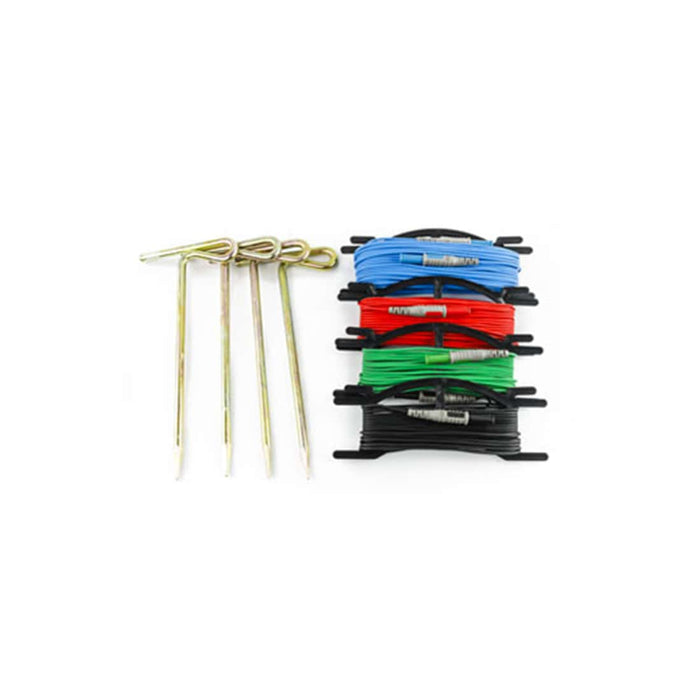 HellermannTyton : Earthing Kit with 4 Rods and L Black Red Green Blue - KITTERNE