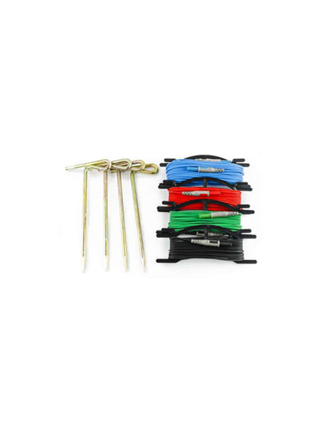 HellermannTyton : Earthing Kit with 4 Rods and L Black Red Green Blue - KITTERNE
