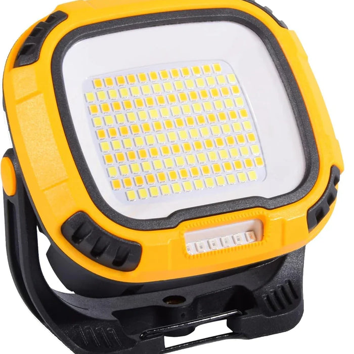 LED Worklight - 4000 Lumen, Warm to Cool White Adjustable, 16 Modes, Red light, Rechargeable USB type C, 6000mAH powerbank, Carabiner, Magnetic
